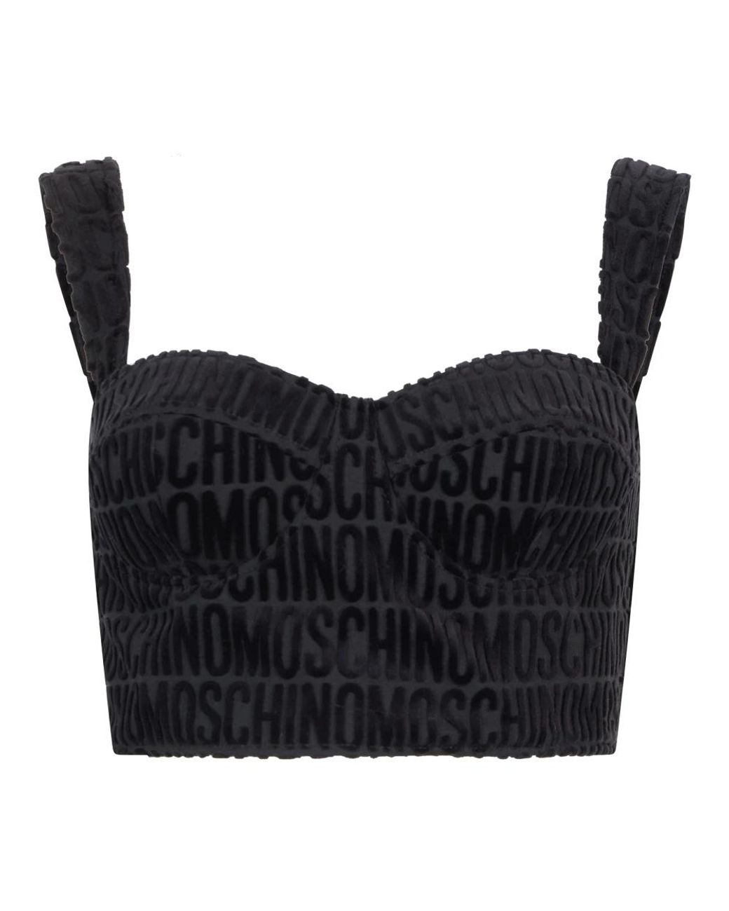 Moschino Black Sleeveless Tops