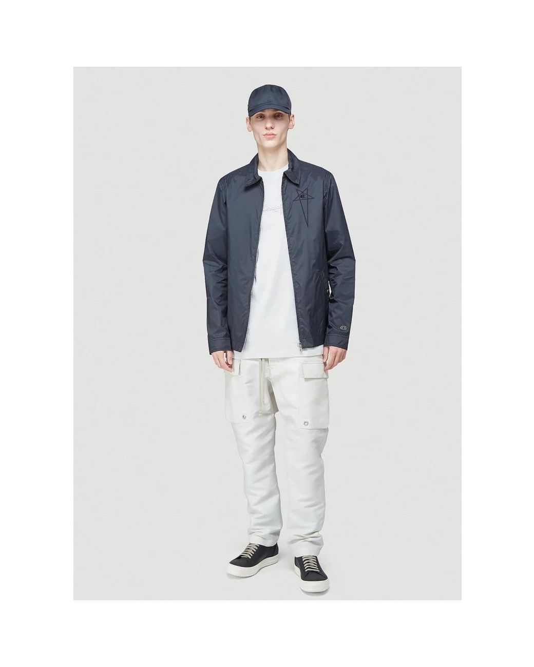 Rick Owens Blue Light Jackets for men