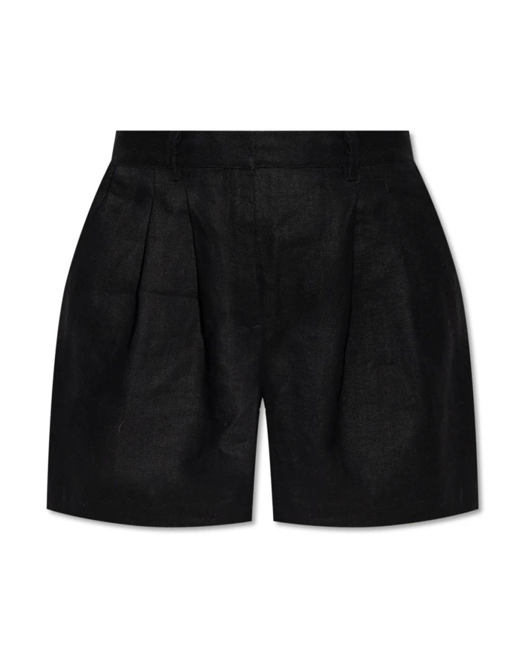 Posse Korte Broeken ,Zwart ,Leer Marchello Linen Shorts in het Black