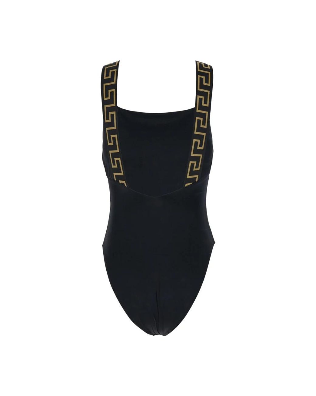 Costume intero mare nero di Versace in Black