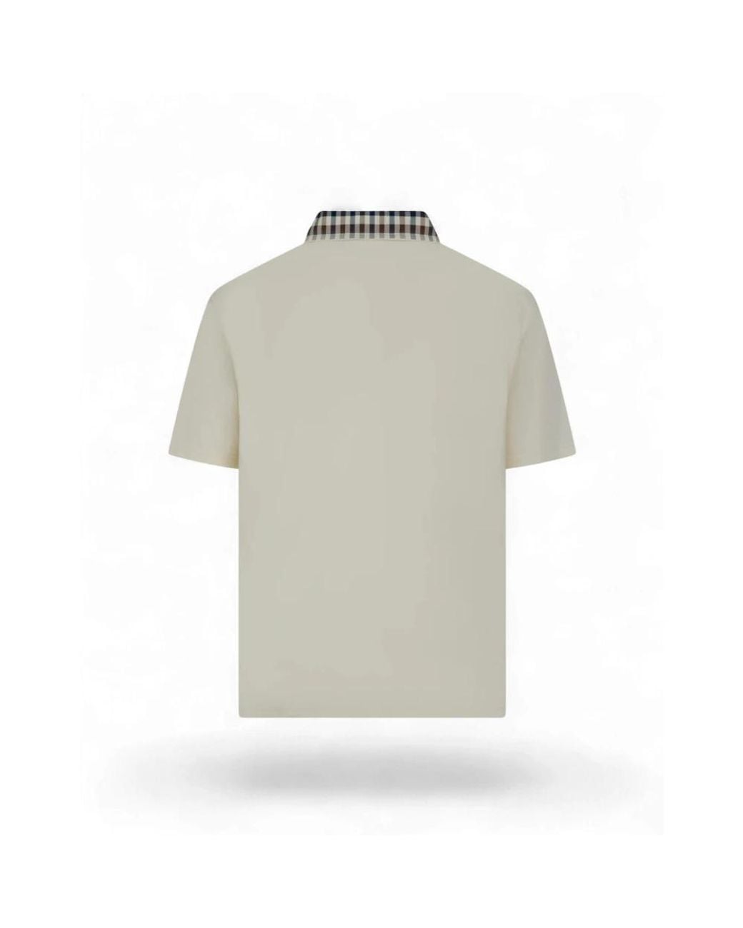 Aquascutum White Polo Shirts for men