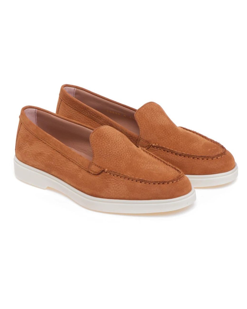 Santoni Brown Loafers