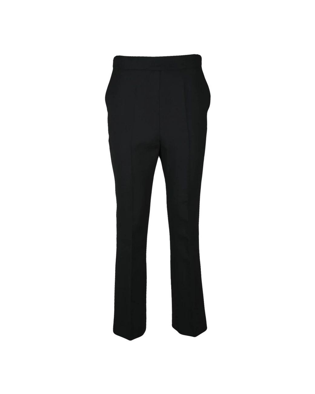 Max Mara Broeken ,Zwart ,Katoen Nepeta Cropped Broek in het Black