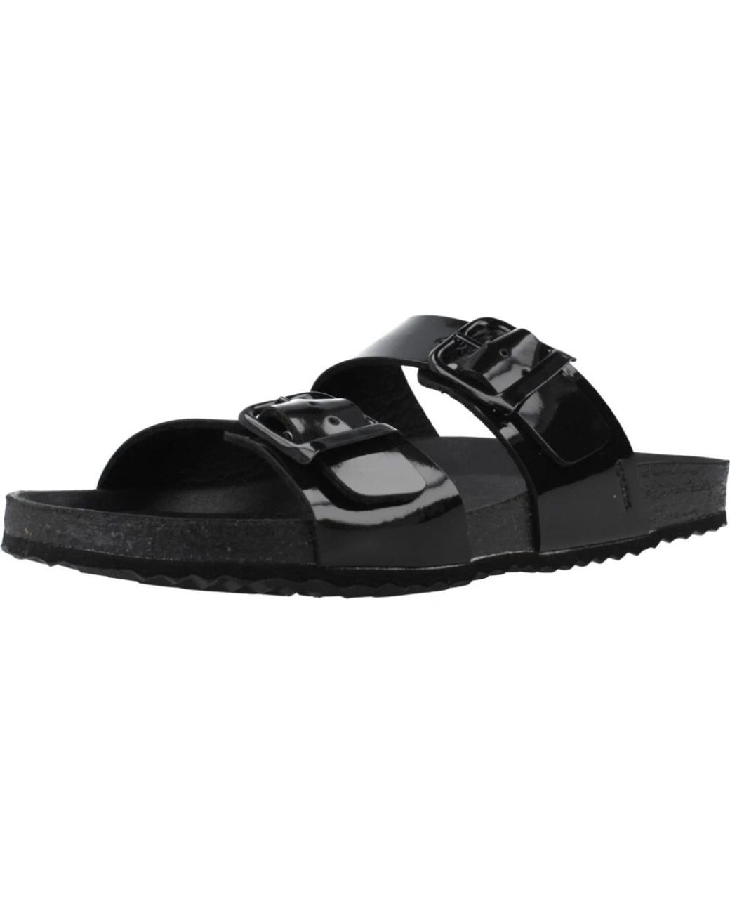 Geox Black Sliders