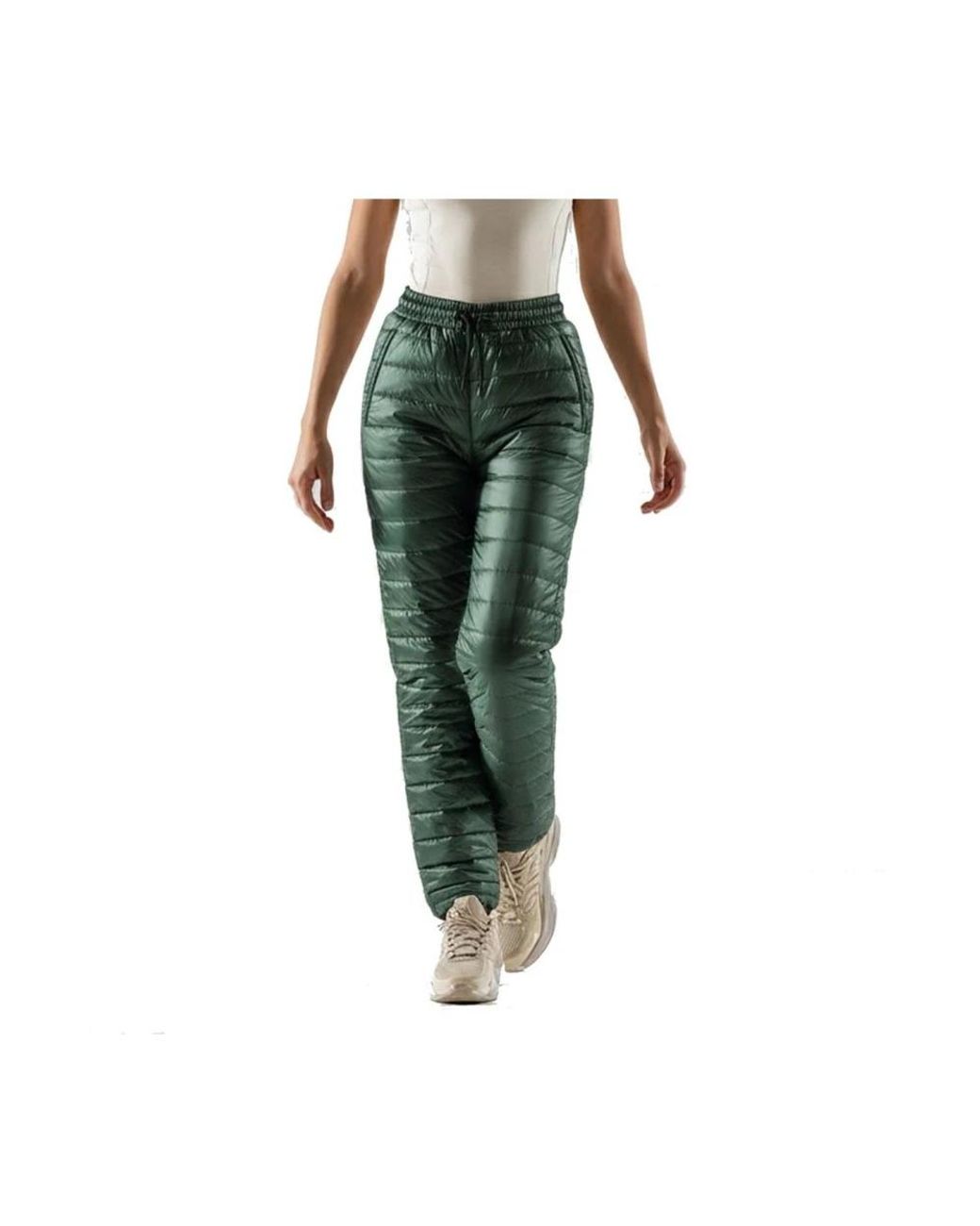 Herno Green Straight Trousers