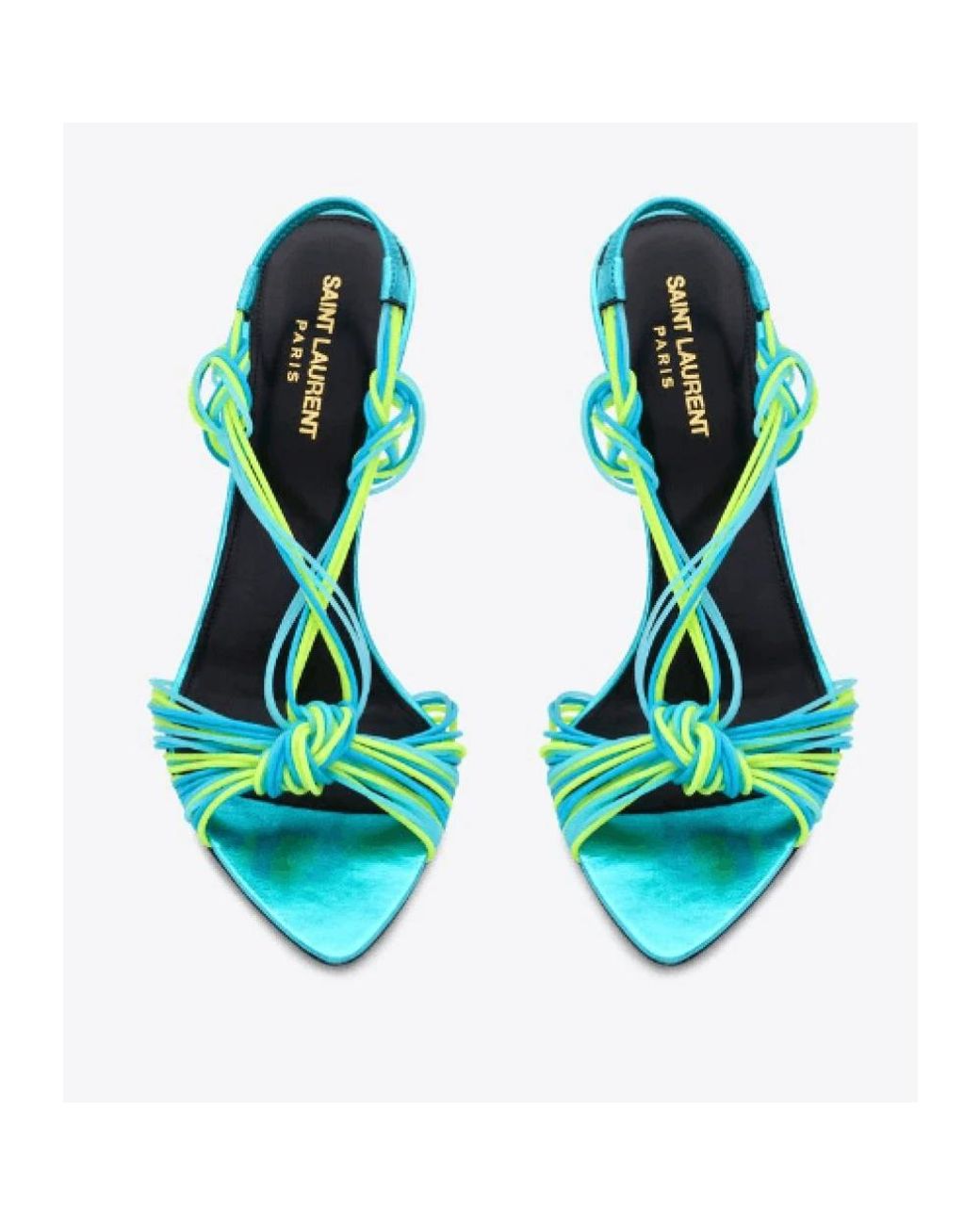 Saint Laurent Blue High Heel Sandals