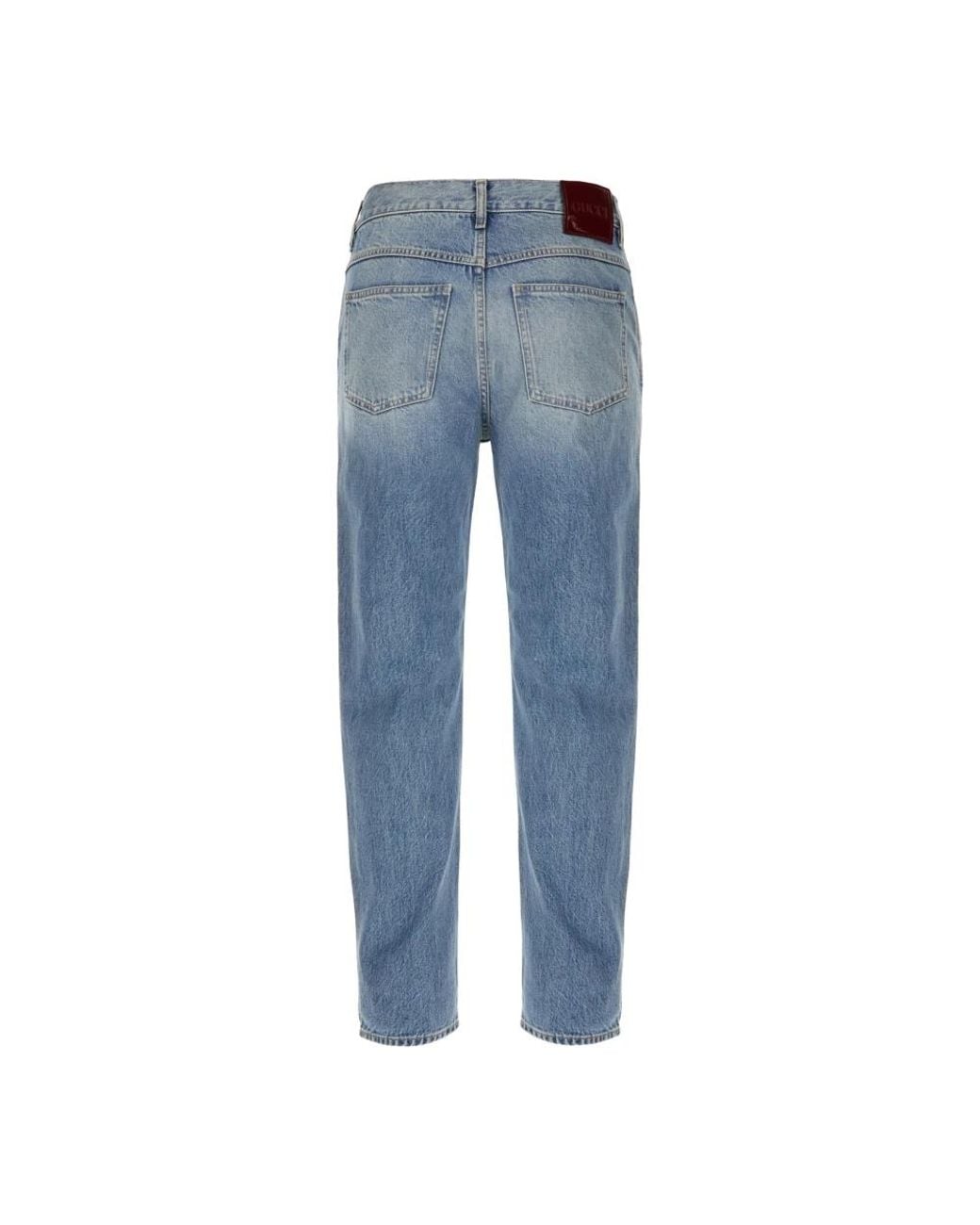 Gucci Blue Loose-Fit Jeans for men
