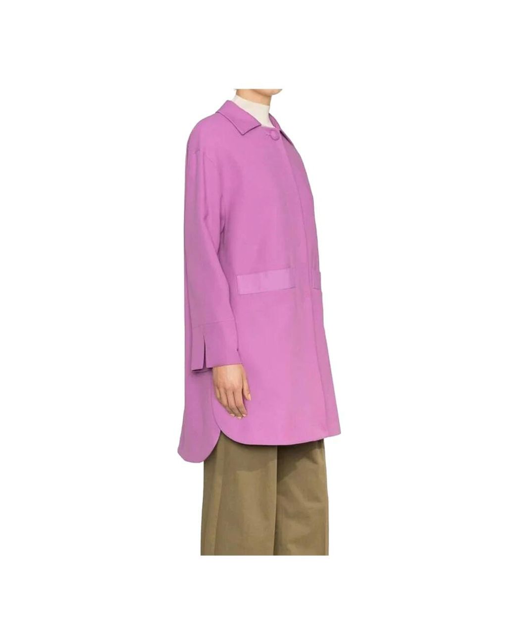 Herno Purple Single-Breasted Coats