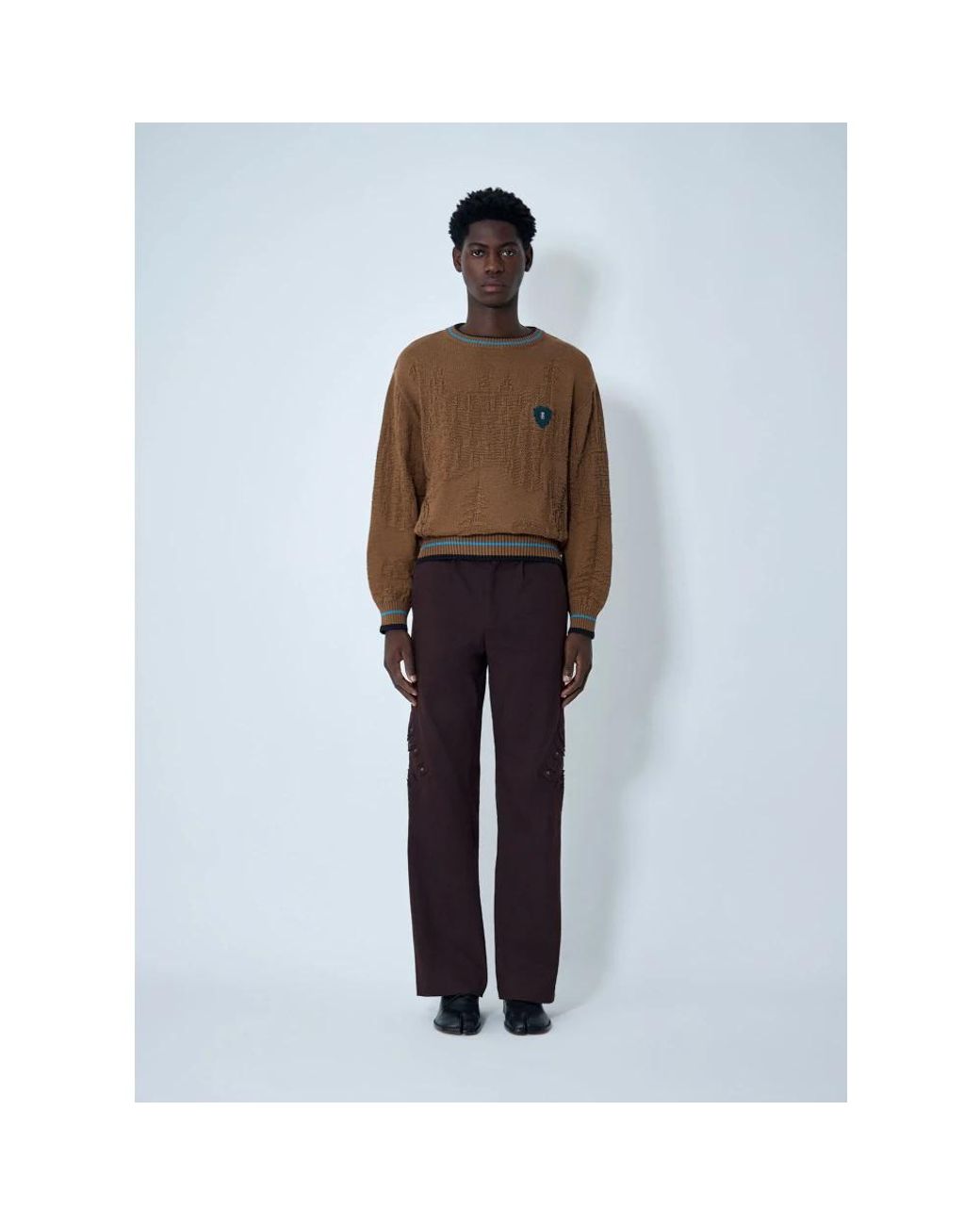 Kiko Kostadinov Brown Round-Neck Knitwear for men