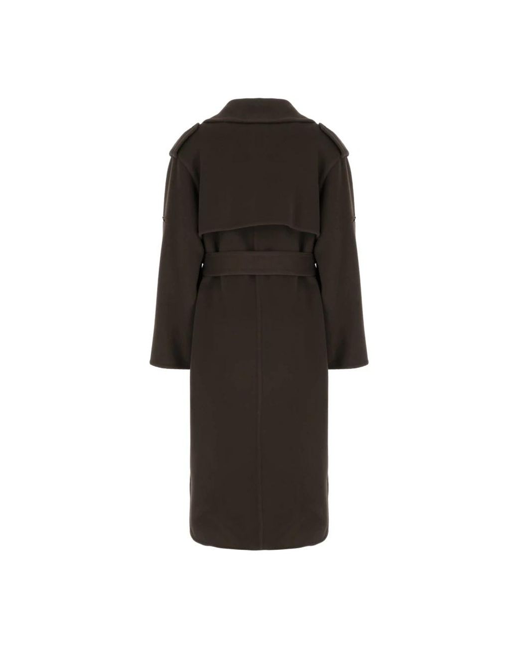 Alberta Ferretti Black Belted Coats