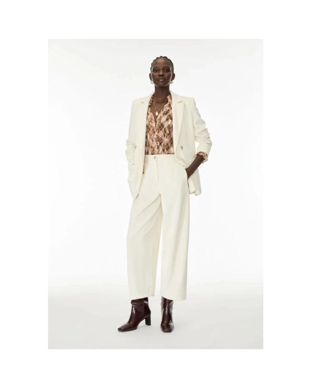 iBlues Natural Wide Trousers