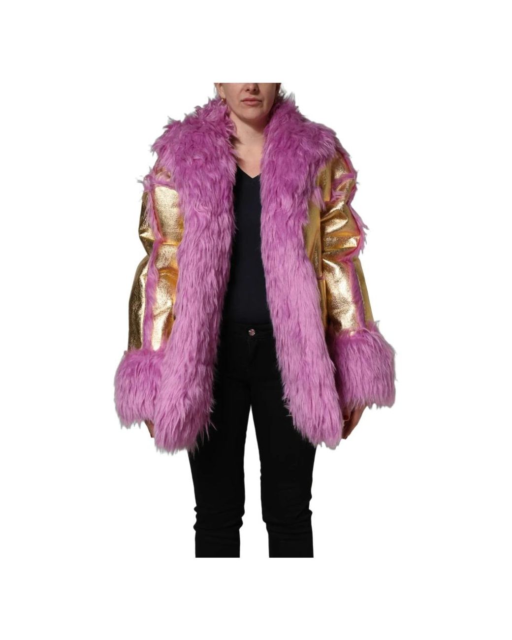 Dolce & Gabbana Purple Winter Jackets