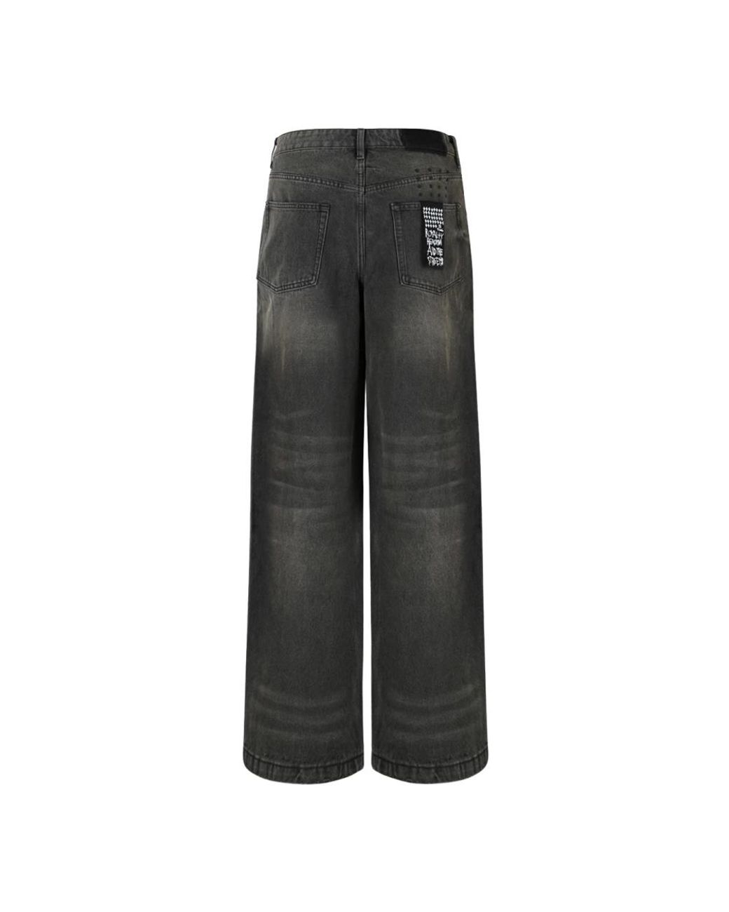 Ksubi Gray Wide Jeans for men