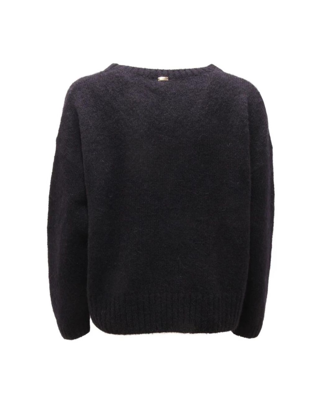 Herno Black Round-Neck Knitwear