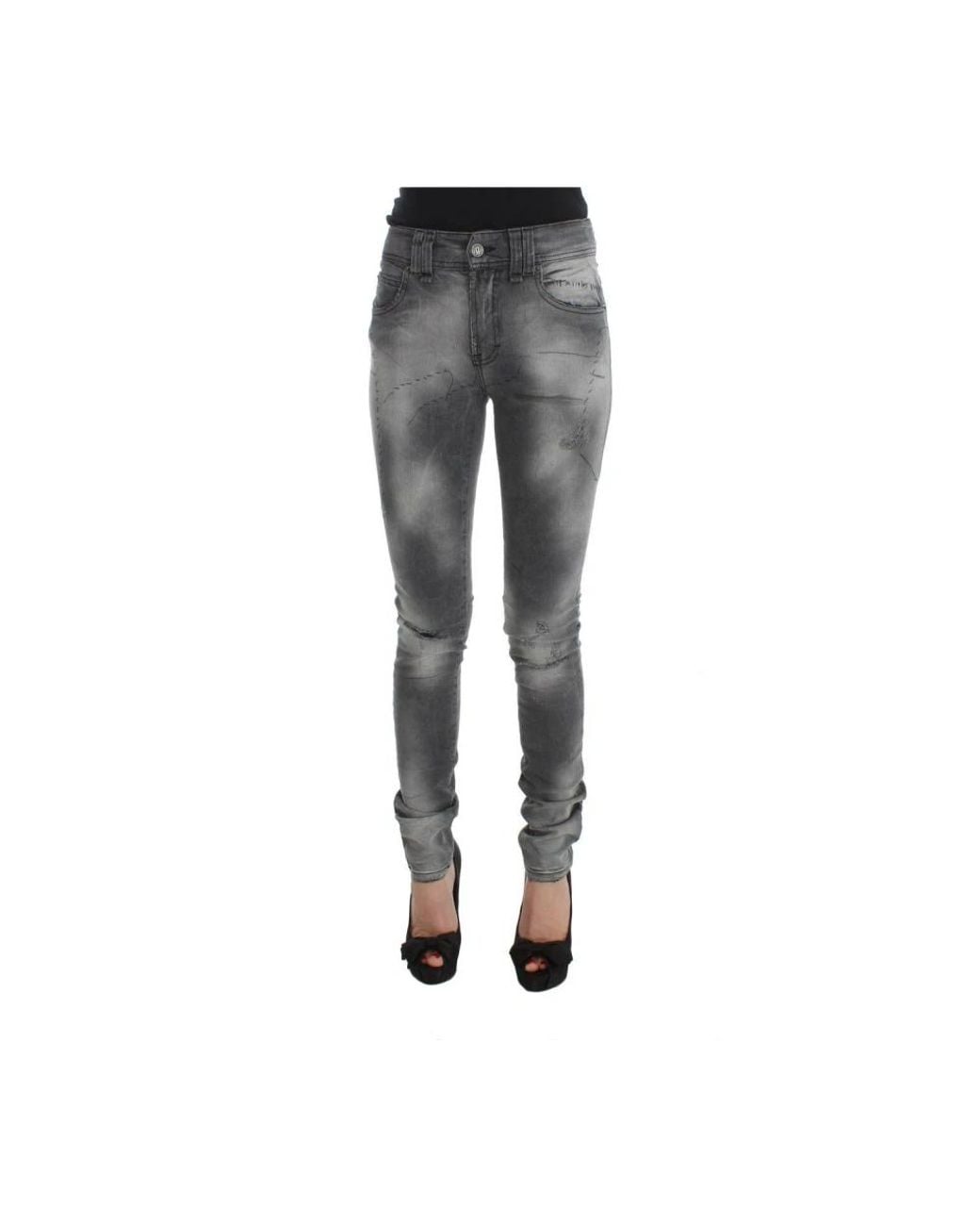 John Galliano Gray Skinny Fit Jeans