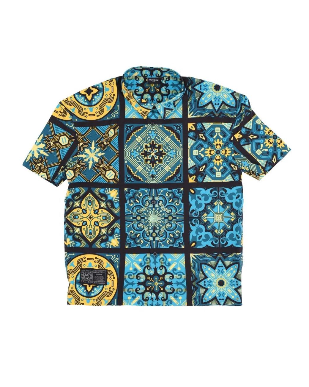 DOLLY NOIRE Blue Short Sleeve Shirts for men