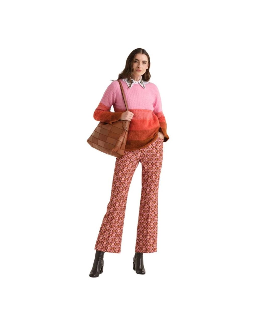 Maliparmi Red Cropped Trousers