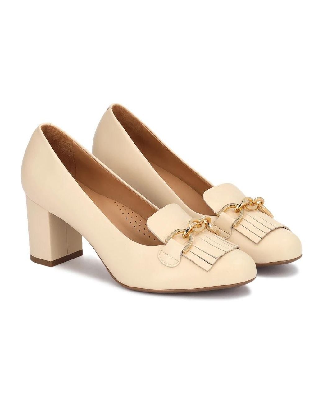 Kazar White Wendy Pump