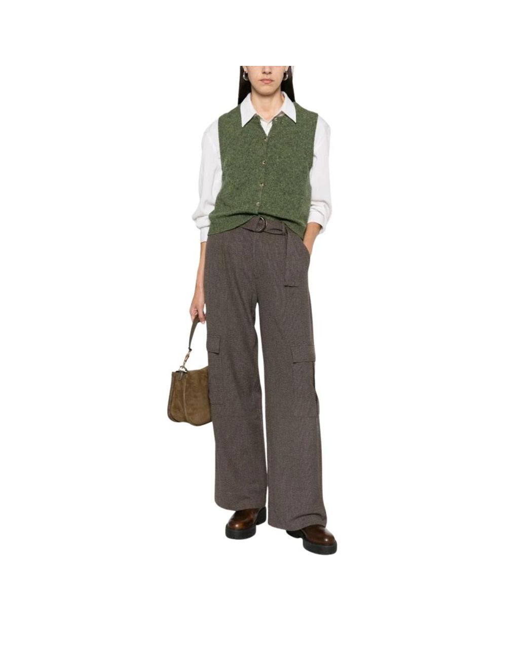 Yerse Green Wide Trousers
