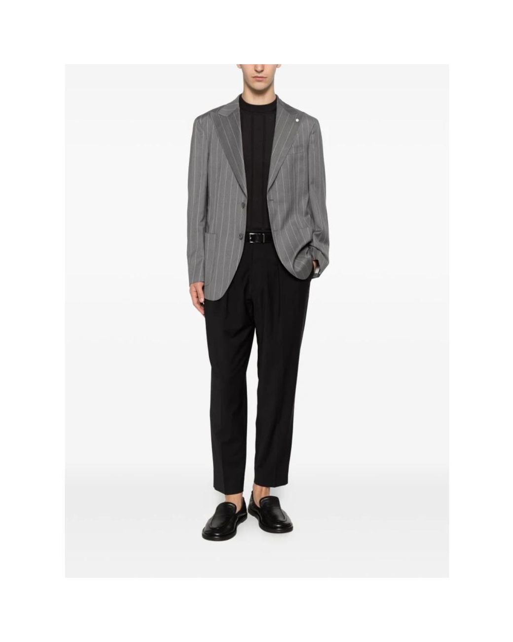 Luigi Bianchi Gray Blazers for men