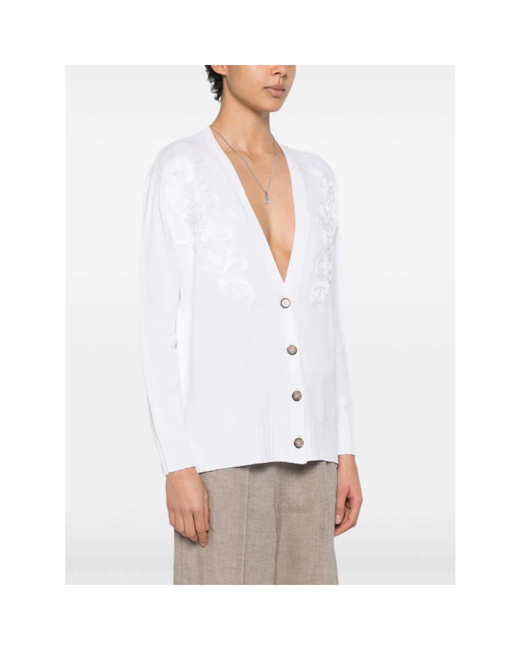 Ermanno Scervino White Cardigans