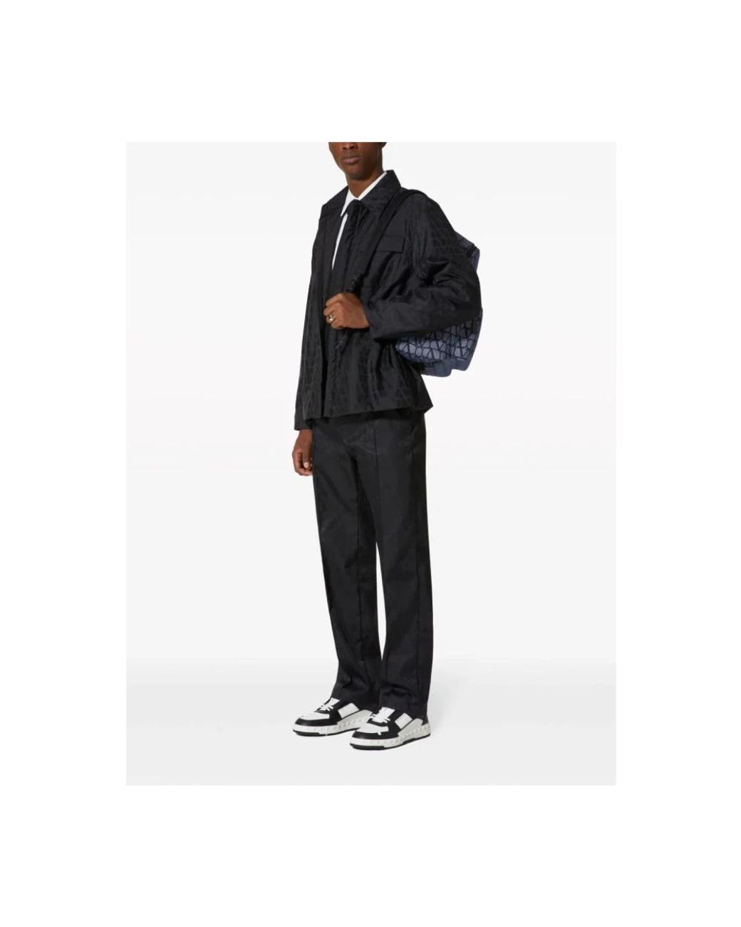 Valentino Garavani Blue Straight Trousers for men
