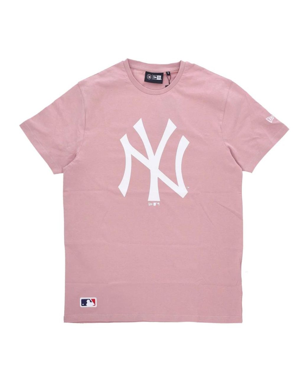 KTZ Tops ,Roze ,Katoen Ny Yankees Logo Tee Rose/Wit in het Pink voor heren