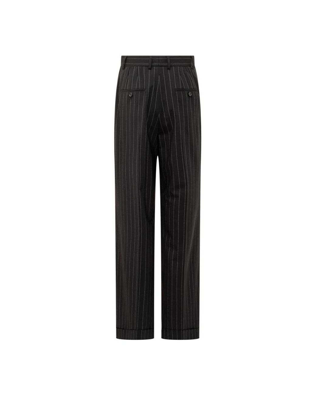 Dolce & Gabbana Black Straight Trousers