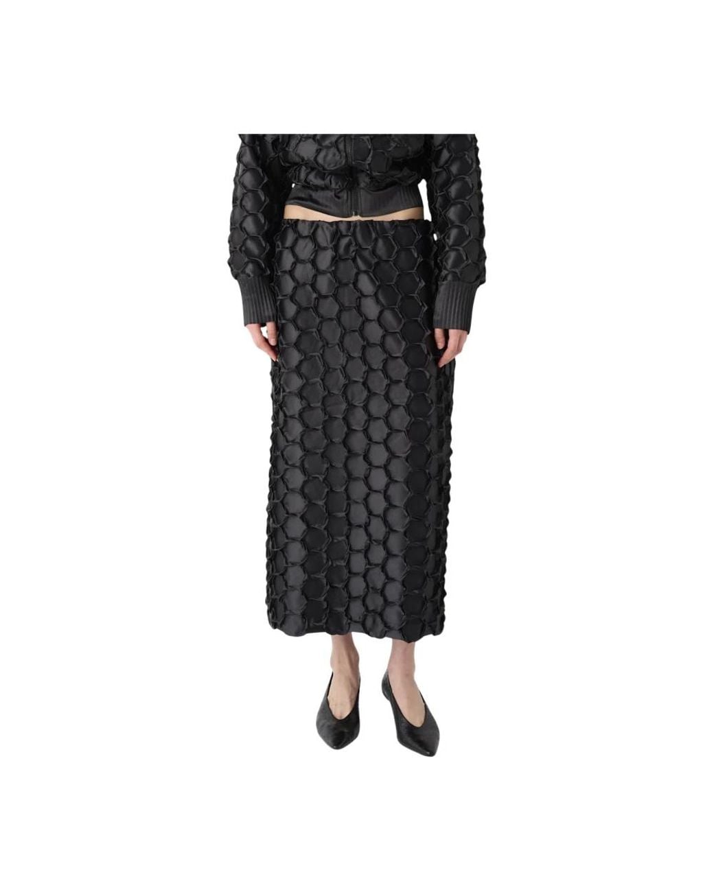 MEIMEIJ Black Midi Skirts