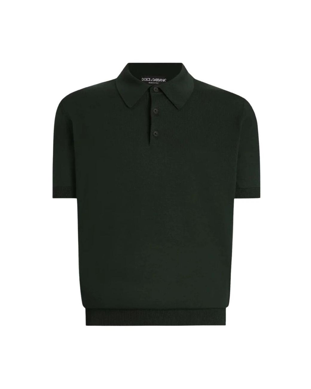Dolce & Gabbana Green Polo Shirts for men