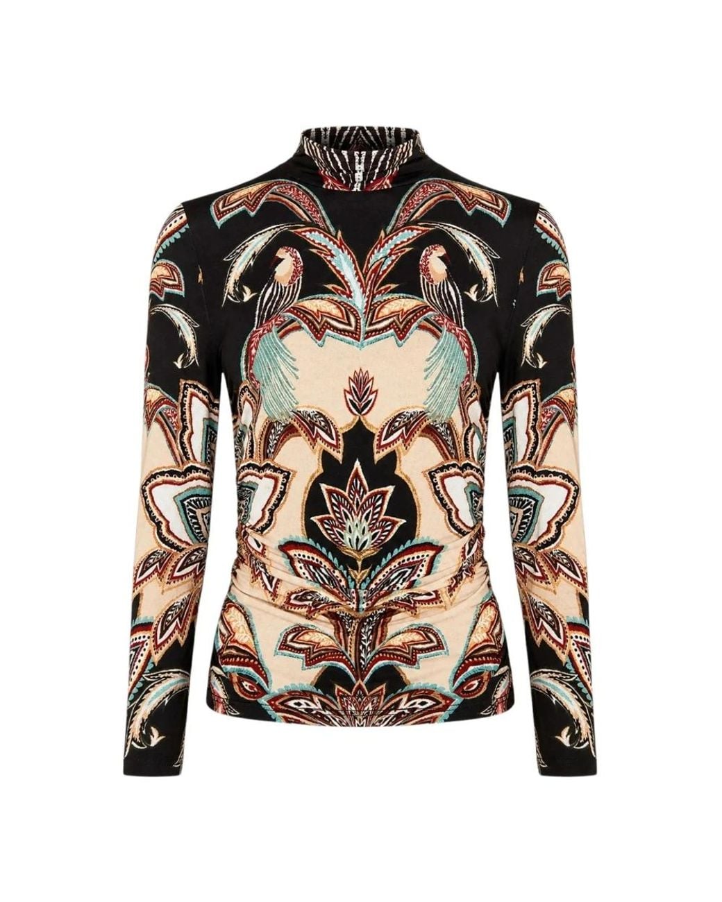 Farm Rio Black Long Sleeve T-Shirts