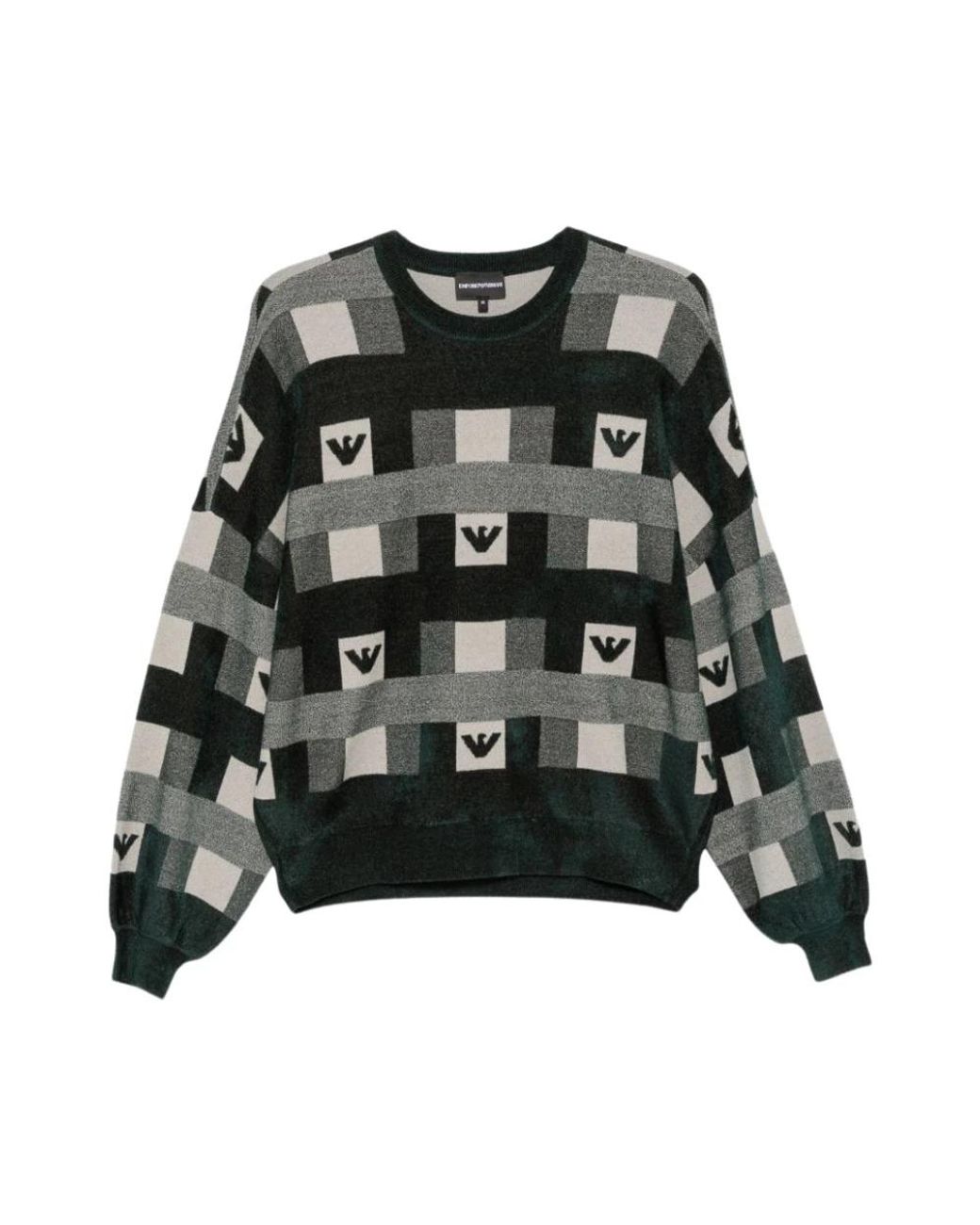 Emporio Armani Black Round-Neck Knitwear