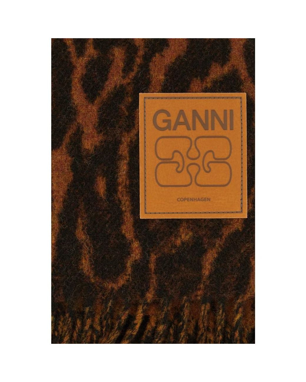 Ganni Brown Winter Scarves