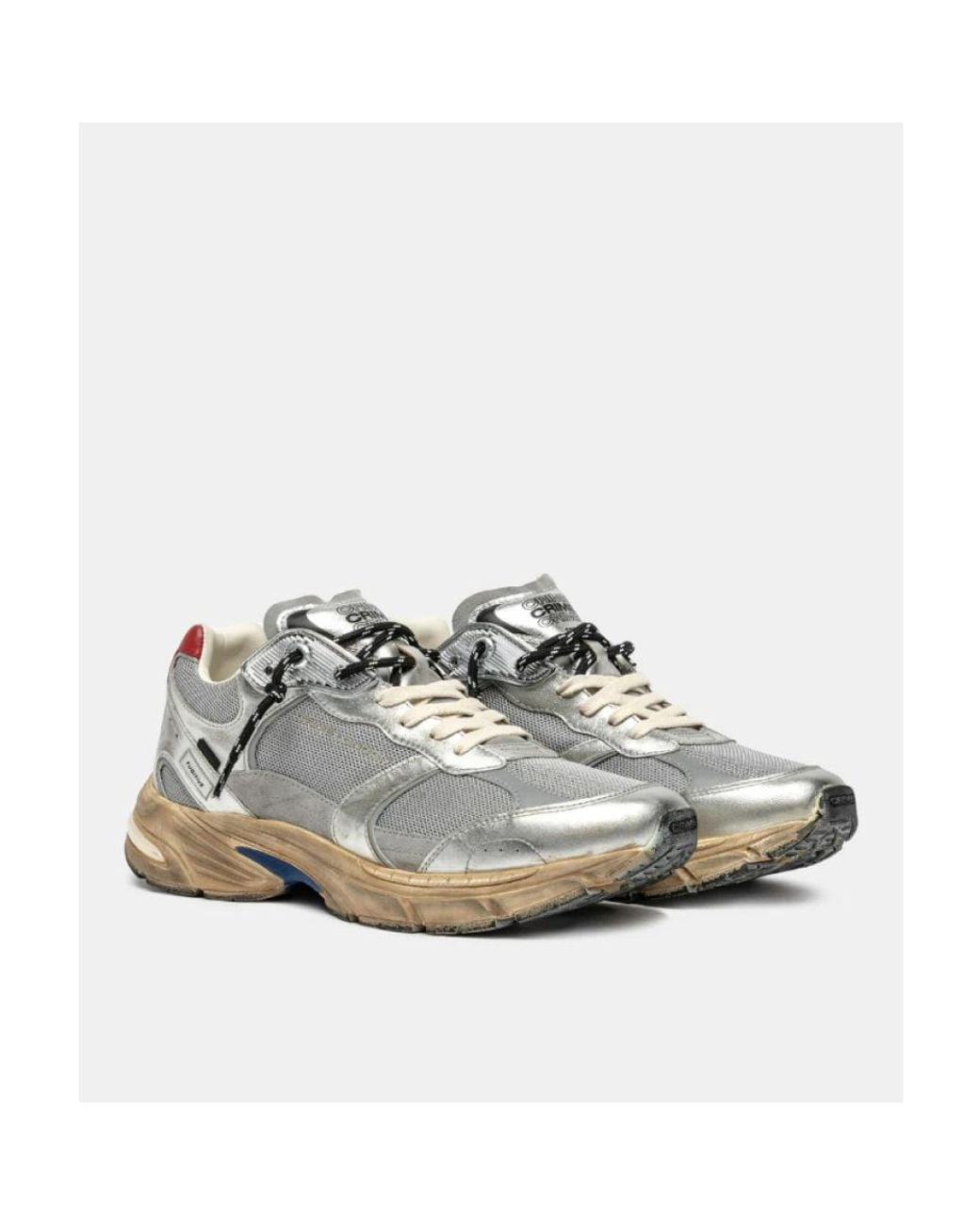 Crime London Gray Sneakers for men