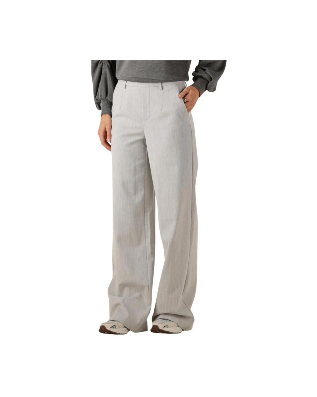 Object Objlisa Wide Pant Tall in het Gray