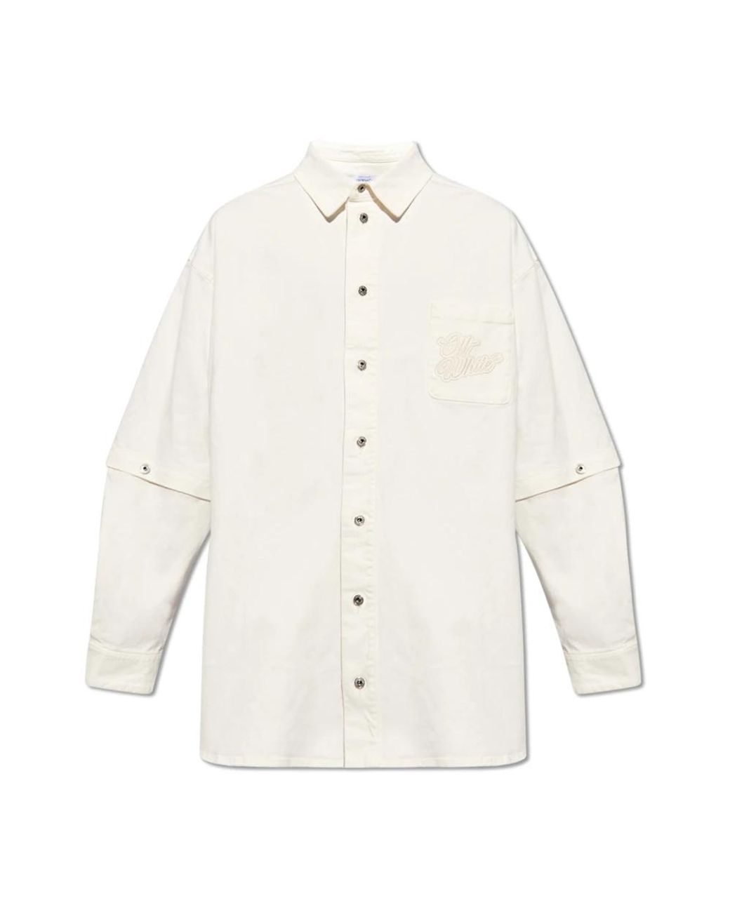 Off-White c/o Virgil Abloh White Denim Shirts for men