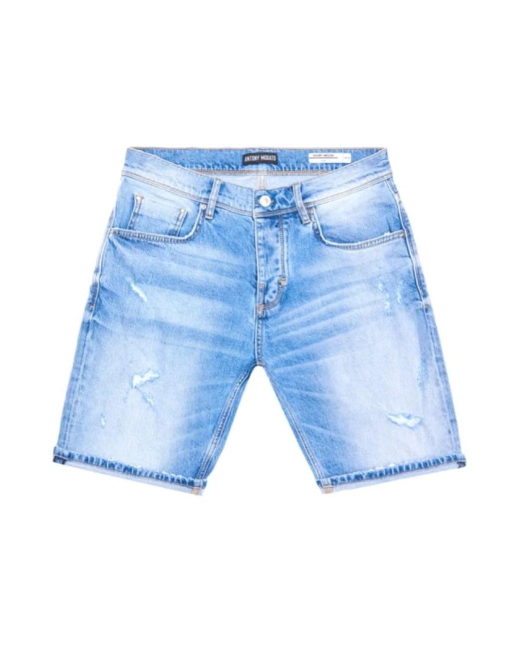 Antony Morato Blue Denim Shorts for men