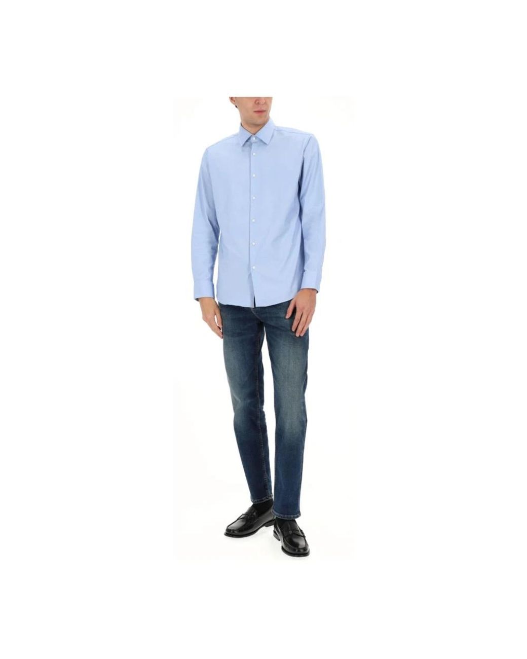 Boss Blue Formal Shirts for men