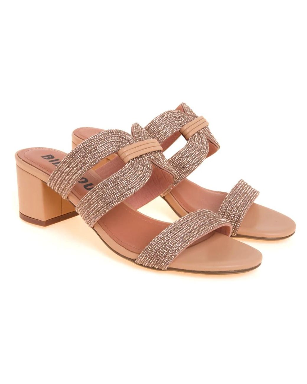 Bibi Lou Pink Heeled Mules