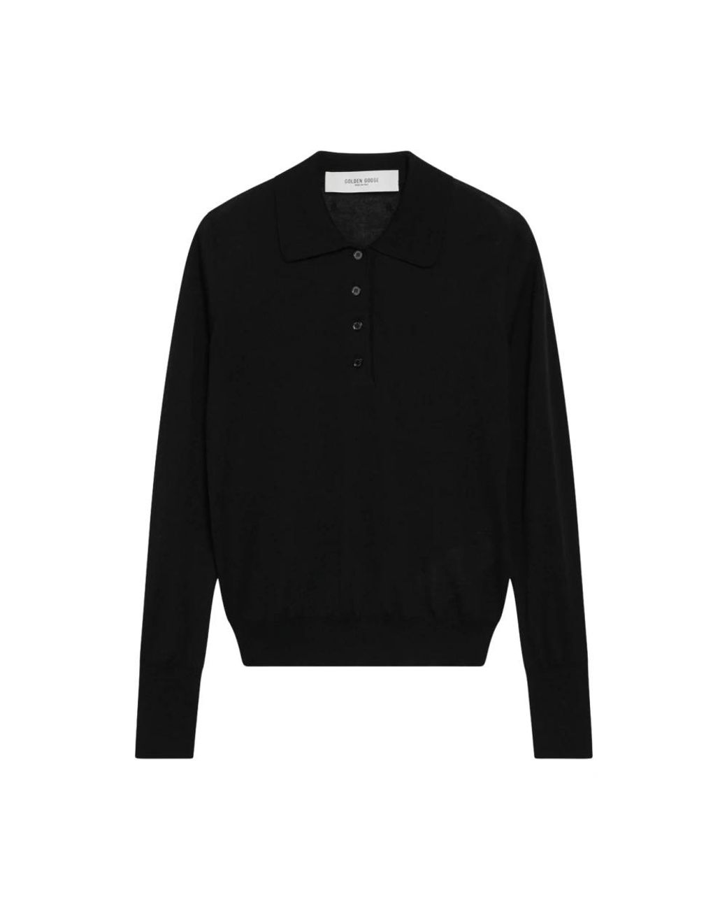 Golden Goose Deluxe Brand Black Polo Shirts