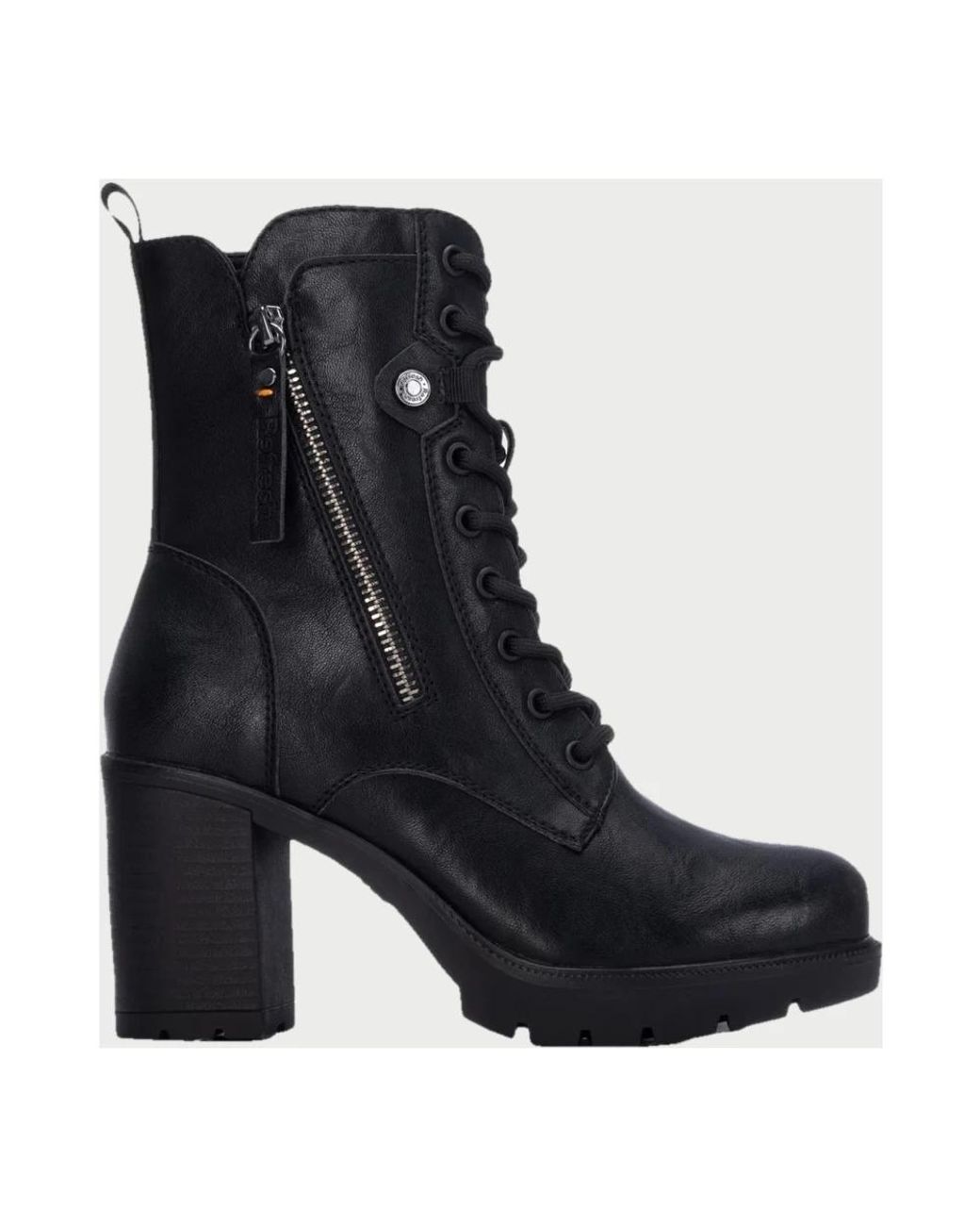 Lace-Up Boots Refresh en coloris Black