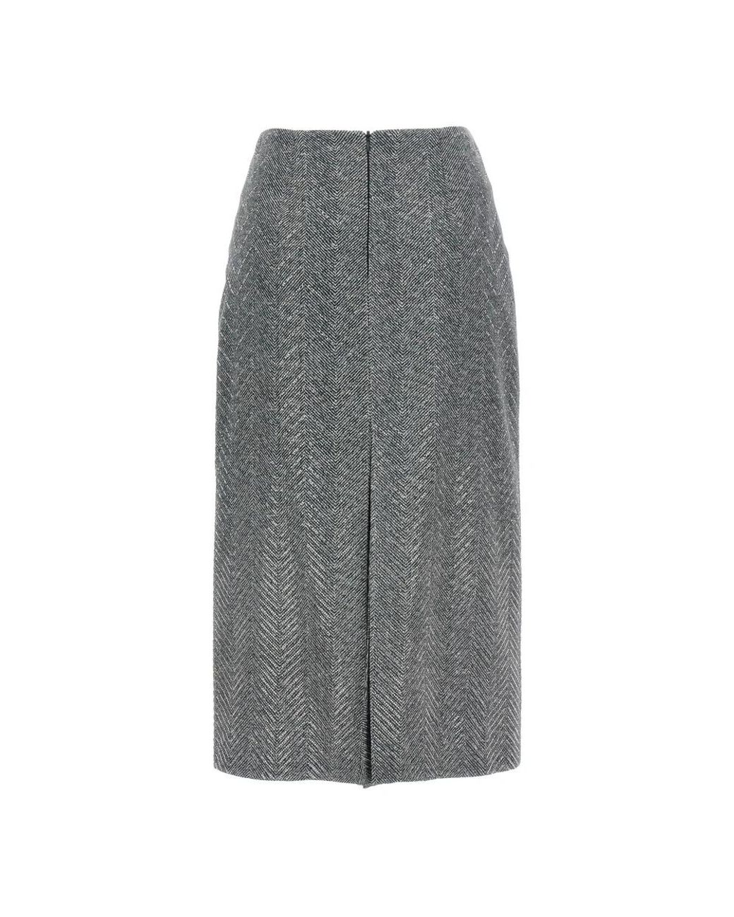 Ermanno Scervino Gray Midi Skirts