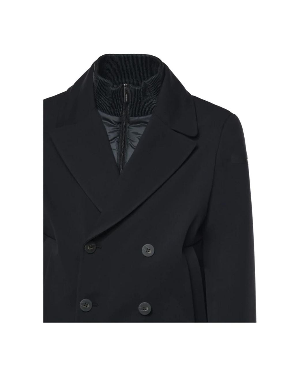 Rrd Blue Double-Breasted Coats for men