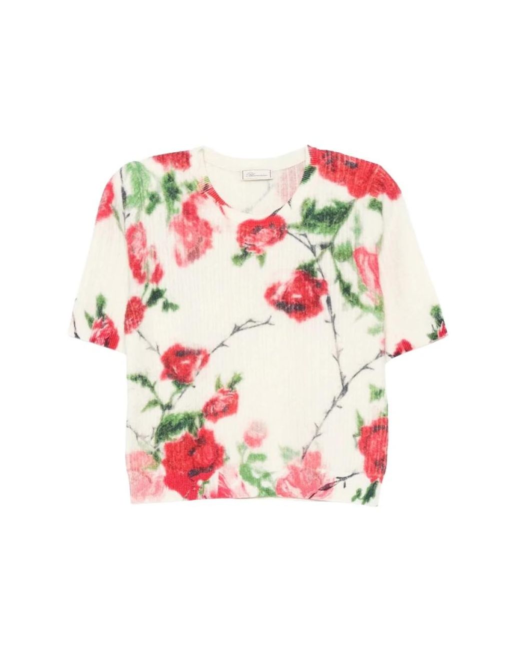 Blumarine Pink Round-Neck Knitwear
