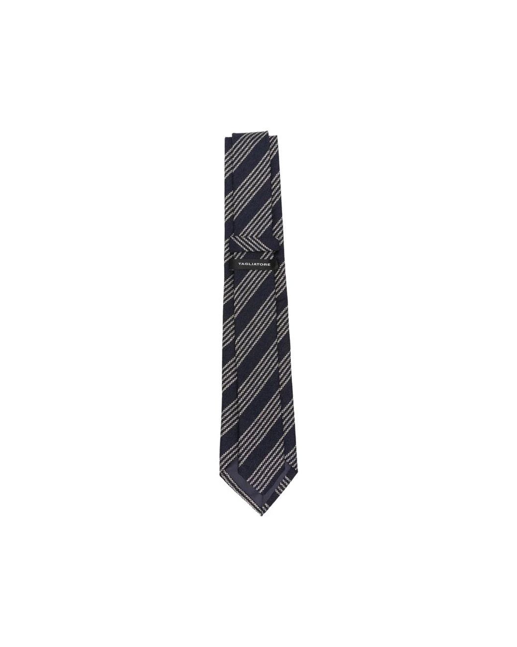 Ties di Tagliatore in Blue da Uomo