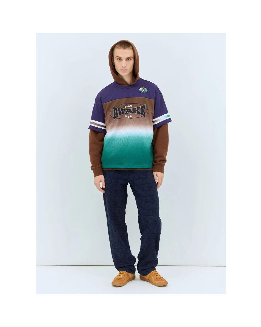 AWAKE NY Brown Hoodies for men