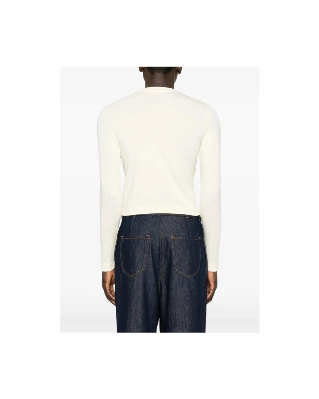 Jacquemus White Long Sleeve T-Shirts for men