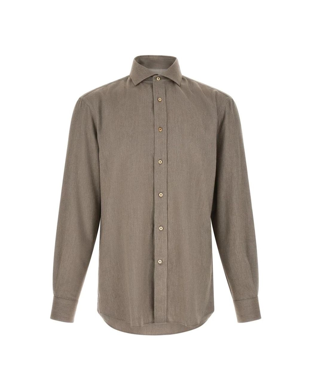 Brunello Cucinelli Gray Casual Shirts for men
