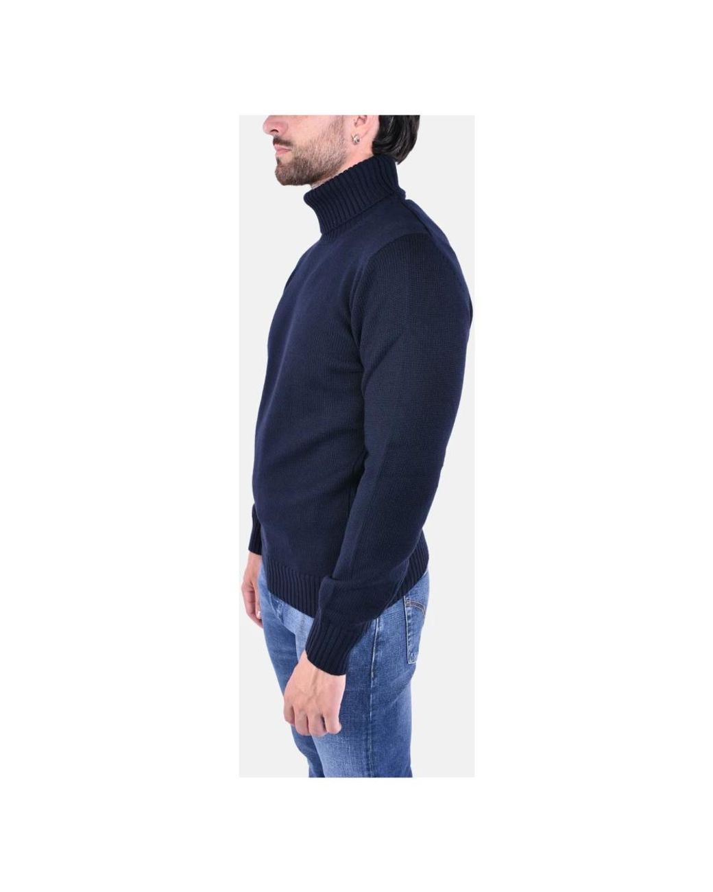 Kangra Blue Turtlenecks for men