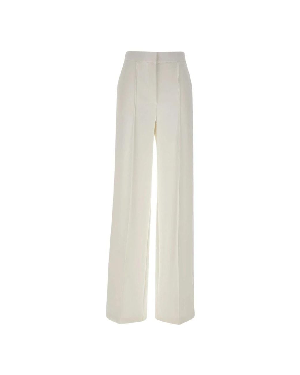 Elisabetta Franchi White Wide Trousers